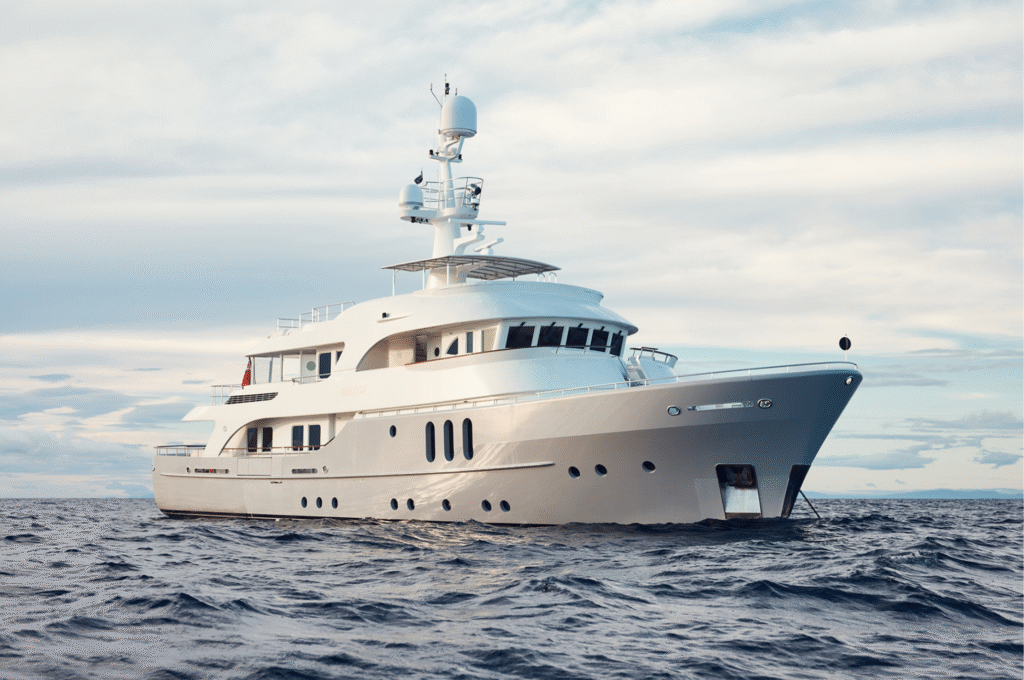 BELUGA explorer yacht cruising on open water